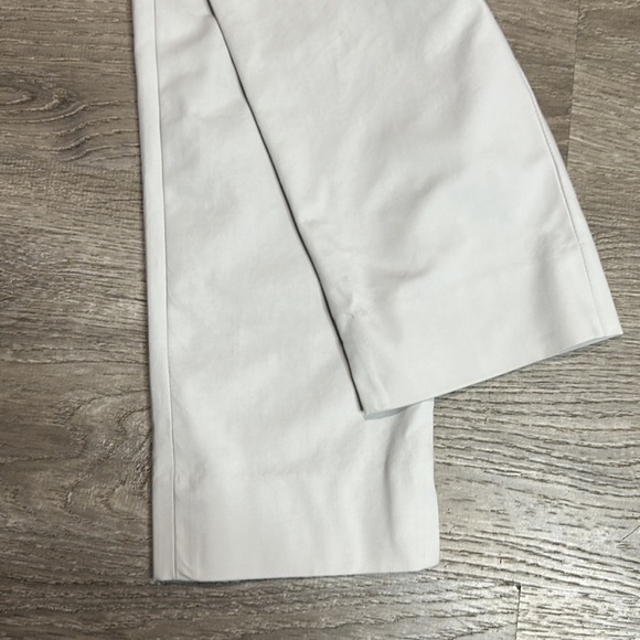 LAFAYETTE 148 BLEECKER TROUSER CROPPED PANTS IN IVORY WOMEN’S Size 0 - Picture 6 of 14